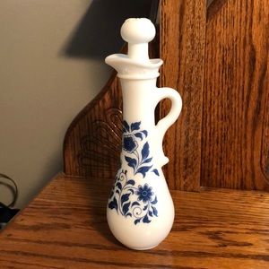 Vintage white milk glass Avon bottle